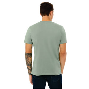 Heather Sage Unisex CVC Camiseta de manga corta 52% Airlume Anillo peinado Algodón hilado 48% Poly 32 Single 4,2 oz Estilo formal de punto - Product Image 3