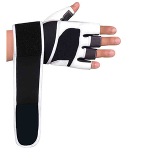 Couleur blanche et noire Durable Léger Bon fournisseur Propre Logo Gants d'haltérophilie d'entraînement de combat PAR DES INDUSTRIES INCROYABLES - Product Image 6