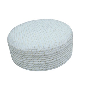 Chapeau de Kufi de prière islamique brodé Idrees de qualité supérieure Tailles de logo personnalisé Casquette ethnique en poly-coton pour un usage quotidien décontracté Expert - Product Image 6
