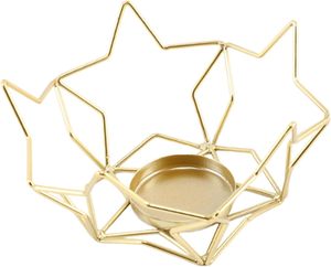 Bougeoir conique en fer de collection rare avec sculpture en feuille de ginkgo pour table à manger de mariage, maison et jardin | Home - Product Image 3