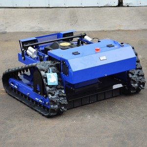 Battery-Powered 4-Stroke Industrial Grade <b>Remote</b> <b>Control</b> <b>Tracked</b> Lawn <b>Mower</b> 225CC 7HP - Product Image 3