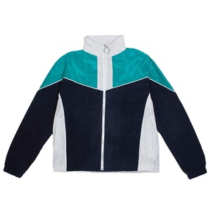 Chaqueta cortavientos de nailon transpirable para hombre al por mayor, logotipo personalizado, cortavientos, diseño de bloque de color, fábrica, talla grande, cremallera, exterior - Product Image 3