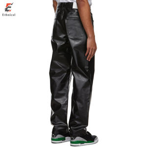 กางเกงหนังฟอกฝาดสำหรับผู้ชาย,กางเกงหนังแท้สำหรับขี่มอเตอร์ไซค์ดีไซน์ OEM - Product Image 3