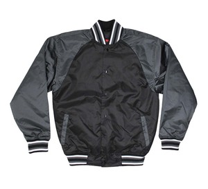 Veste universitaire en satin unie personnalisée veste de baseball universitaire vintage pour hommes vente en gros de veste de baseball universitaire pour hommes livraison DDP - Product Image 5