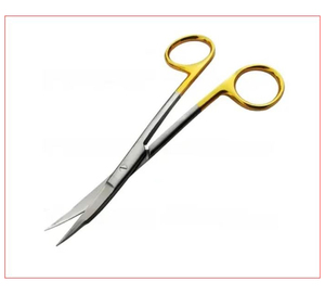 Meilleurs ciseaux Goldman Fox 5 pouces avec carbure de tungstène droit et incurvé avec des instruments de ciseaux médicaux chirurgicaux Super Cut - Product Image 1
