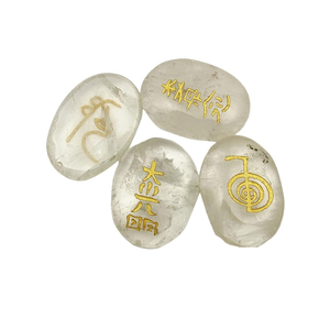 Usui Reiki cristal transparente con Usui Reiki Set símbolo conjunto piedra Natural curación Usui cristal Reiki piedra preciosa al por mayor - Product Image 5