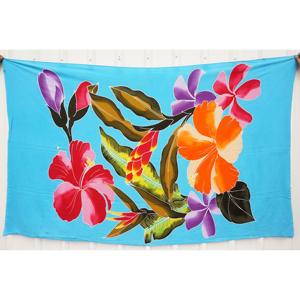Pareos Hawaianos Pintados a Mano 100% Rayón de Alta Calidad, Ropa de Playa Personalizada al por Mayor, Cubierta para las Islas del Pacífico Asiático HPGU066-03-200 - Product Image 1