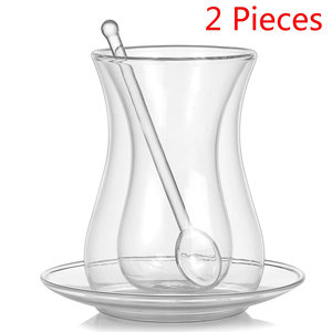 Ensemble de tasses à thé, soucoupes et cuillères à thé en porcelaine, style classique et élégant, couleur noire, pour thé, café, expresso, pour cadeaux promotionnels, style royal - Product Image 5