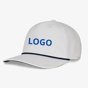 Gorra de béisbol de poliéster impermeable transpirable de secado rápido de 5 paneles con diseño OEM ajustable Snapback bordado personalizado rendimiento Golf - Product Image 3