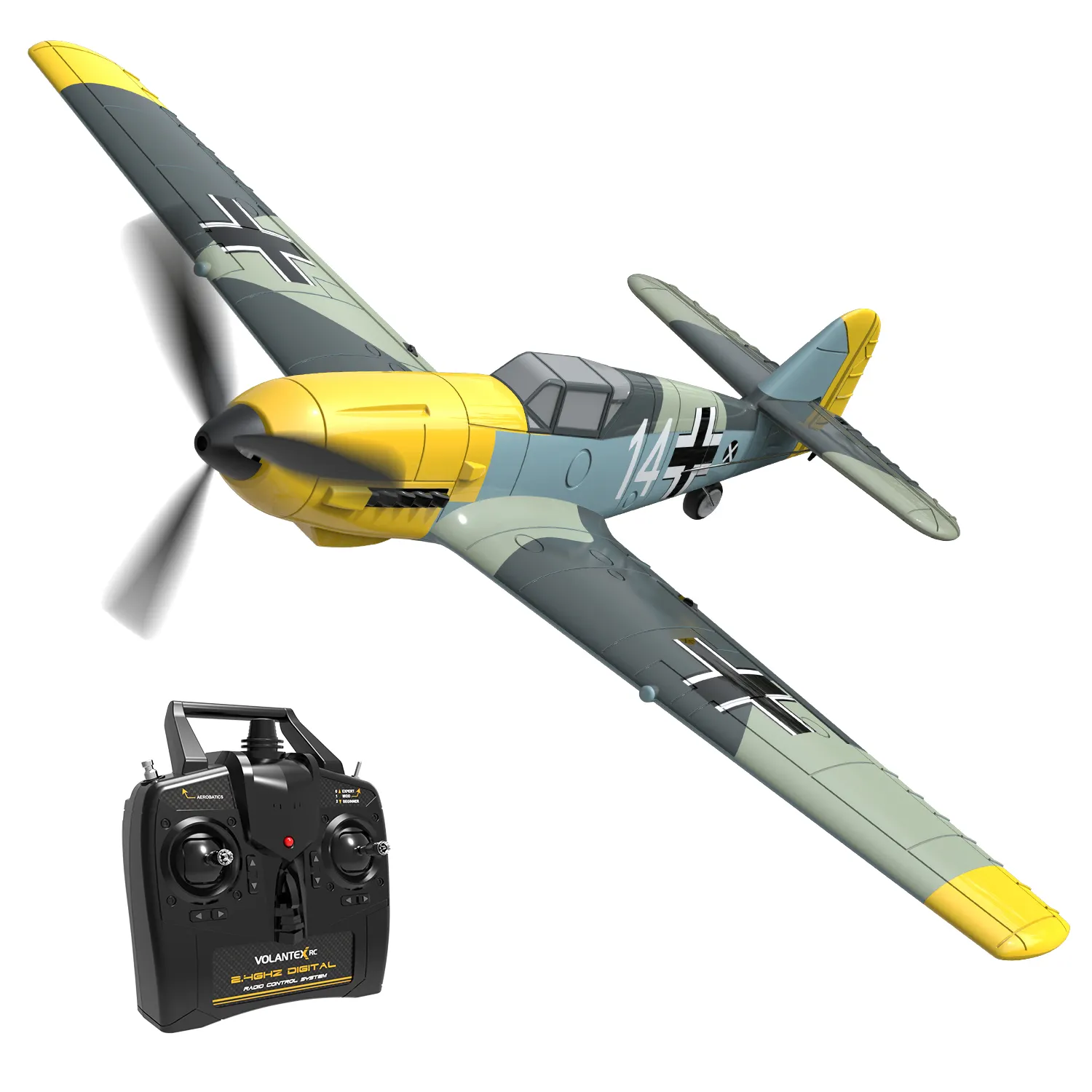 76111 VOLANTEXBF109戦闘機固定翼RC飛行機モデルRTF屋外玩具2.4Ghz4CHリモートコントロール航空機RC飛行機玩具