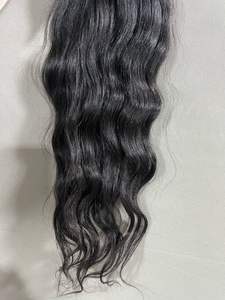 Extensiones de cabello ondulado crudo indio 12-14 pulgadas varias ondas del cuerpo Yaki recto onda profunda rizado cierre extensiones de cabello humano - Product Image 2