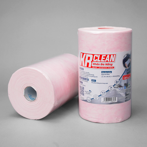 KrClean Lingettes en rouleau multi-usages Serviettes de cuisine de haute qualité du Vietnam Tissu non tissé absorbant de style uni - Product Image 6