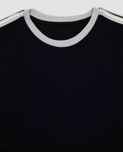 Camiseta personalizada unisex de alta calidad 100%, Camiseta de algodón de primera calidad, logotipo de impresión personalizado, camisetas transpirables en blanco con cuello redondo para hombre - Product Image 3