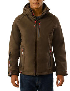 Chaqueta cortavientos Softshell impermeable especial de invierno con capucha de lujo para hombres, ropa de aventura elegante, chaqueta duradera a prueba de viento para hombres - Product Image 5