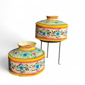 Maceta Cuadrada Vintage Pintada a Mano, Ecológica, para Interiores y Exteriores, para Plantar en la Sala de Estar, con Características de Drenaje - Product Image 4