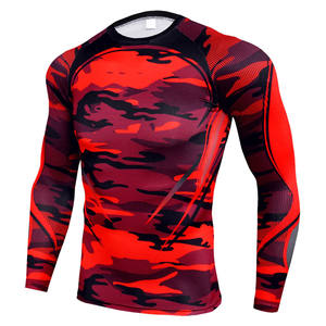 Camisetas de Compresión para Hombre, Manga Larga de Alta Calidad, Logotipo Personalizado por Sublimación, Ropa Deportiva para Gimnasio, Running y Fitness, Transpirable, Suministro al por Mayor - Product Image 3