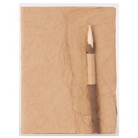 Libreta de Cuero Ecológico de Alta Calidad NEW ERA, Lápices de Madera de Neem, 80 Hojas, Encuadernación Térmica, Logotipo Personalizado, Regalo