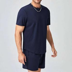 Proveedor de ropa, traje de verano para hombre, pantalones cortos de dos piezas, camiseta informal de calle, pantalones de 2 piezas, camiseta de manga corta, conjuntos para hombre - Product Image 2