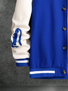 Fashion New <b>Men's</b> Letterman <b>Jacket</b> Plus Size Varsity <b>Jacket</b> With Large Pockets Embroidery Letters Baseball <b>Jacket</b> For <b>Men's</b> - Product Image 4