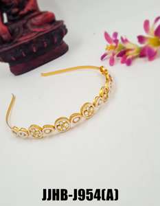 Bandeau de cheveux élégant fait à la main bijoux de mode pour les femmes mariée fête de mariage Festival concepteur ethnique traditionnel vendeur en gros - Product Image 4