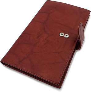 Cartera de hombre larga con cierre de botón a presión de tendencia OEM de alta calidad duradera de cuero genuino logotipo personalizado precio al por mayor - Product Image 5