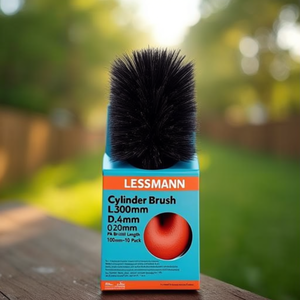 Cylinder <b>Brush</b> L.300mm D.4mm 0.20mm PA Bristle Length 100mm-10 Pack LESSMANN - Product Image 3
