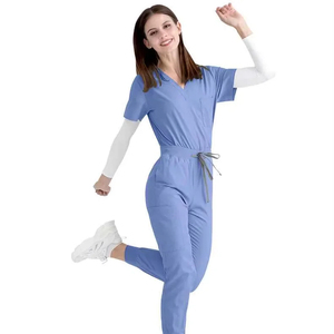 Customize Medical Nursing Jogger <b>Scrubs</b> Nursing Hospital Uniform Woman Top <b>Scrub</b> Suit <b>Scrubs</b> Uniforms Sets Fashionable - Product Image 1