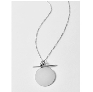 TOP & BEST Simple SUPER Forme Long Pendentif En Acier Inoxydable Collier Accessoires de Bijoux pour Femmes - Product Image 1