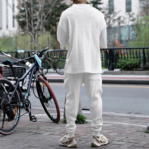 Survêtement vêtements d'entraînement hommes Jogging costumes en gros hiver polaire sport deux pièces ensemble survêtements pour hommes décontracté - Product Image 3