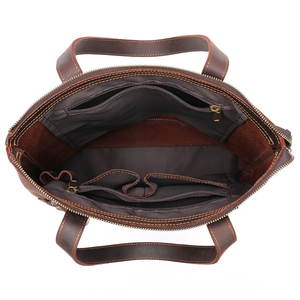 Vintage Multifunctional Genuine Leather Briefcase Hard <b>Bag</b> Laptop Business Handbag Gift <b>for</b> <b>Men</b> - Product Image 5