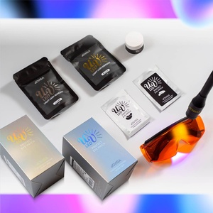 Set de Pegamento para Pestañas de Secado Rápido con Luz UV LED, Resistente al Agua, Sin Alcohol, Lámpara UV Potente, Excelentes Extensiones de Pestañas con Fijación Fuerte - Product Image 1