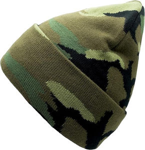 Custom Jacquard Pattern Digital Printing Vintage Beanie Personalized <b>Winter</b> <b>Cap</b> 100% Acrylic Common OEM ODM Knitted Manufacturer - Product Image 2