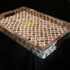 แม่งานฝีมือทำจากไม้ไข่มุกโบราณ,ถาดเสิร์ฟอาหารสำหรับตกแต่งบ้านสไตล์อี๊ดถาดของขวัญเครื่องครัวถาดรอมฎอนอาหรับ - Product Image 6