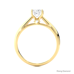 แหวนหมั้นเพชรแบบโซลิแทร์ประดับเพชรสำหรับผู้หญิง1.00 CT ของขวัญครบรอบแต่งงานสำหรับผู้หญิง - Product Image 2