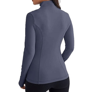 Femmes à la mode léger athlétique fermeture éclair vestes 2025 sweats à capuche Gym Yoga hauts course vêtements d'entraînement avec poche - Product Image 4