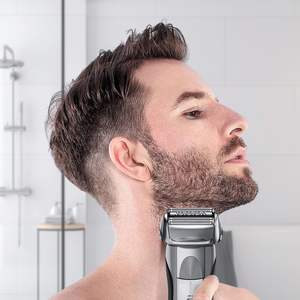 Lot de 2 têtes de rasoir de rechange compatibles avec rasoir électrique rechargeable à grille, étanche et lavable, pour le visage et les zones du bikini - Product Image 1