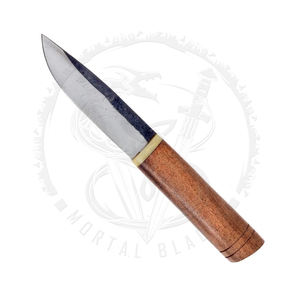 Cuchillo Vikingo Tradicional Birka con Funda de Bronce, Cuchillo Vikingo Medieval Multifuncional para Campamento al Aire Libre - Product Image 3