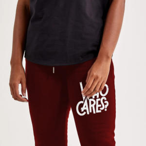 Pantalons de survêtement personnalisés en molleton pour hommes Pantalons de survêtement en éponge française style baggy évasés empilés Pantalons pour hommes délavés - Product Image 2