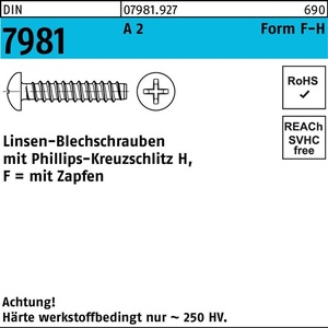 สกรูแตะ7981 lico PH 3.5x13-F-H A2พิน1000ชิ้น - Product Image 1