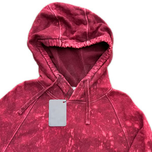 Vente en gros de services OEM, sweats à capuche lavés à l'acide de meilleure conception, sweats à capuche légers lavés à l'acide de couleur unie - Product Image 5