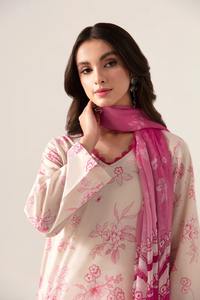 Vêtements pour femmes indiens et pakistanais de luxe de haute qualité non cousus pelouse brodée lourde pour les musulmans robes ethniques élégantes - Product Image 6