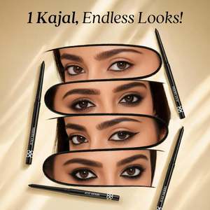 Eyeliner Kajal Naynam Day-Long, noir intense, gel liquide sans cyclosiloxane - Product Image 3