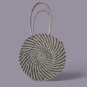 Precio de fábrica Diseño único Tejido a mano Mimbre Natural Sabai Grass Bolso femenino con bonito lazo Bolsos de mano para mujer - Product Image 6