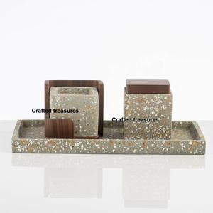 Juego de Quemadores de Incienso de Terrazo de Diseño Creativo, Porta Incienso de Mármol, Portavelas, Regalos de Inauguración de Casa al Mejor Precio - Product Image 4