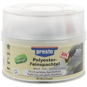 Durcisseur de mastic fin Presto 2K, boîte de 500g, couleurs blanc et rouge, pour outils et fournitures d'artisanat - Product Image 1