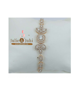 Stunning Kada 18 Ct Gold Pink <b>Bracelet</b> For Women Trendy Modern Craft With Smooth Finish Durable Lightweight For Daily Fashion - Product Image 4