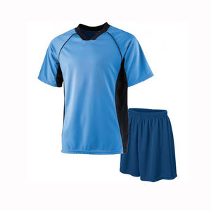 Custom soccer uniform for men made with breathable fabric and durable stitching available with team logo and number printing - Product Image 1