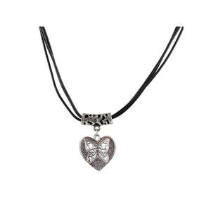 Urthn Fine Pendentif Collier Forme de Coeur Plaqué Rhodium 1202227 - Product Image 1