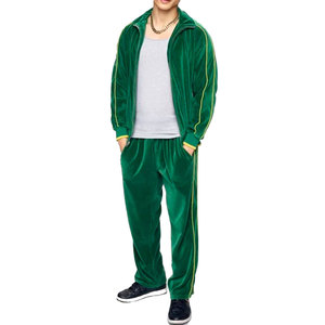 Top tendance hommes velours survêtement facile à porter entièrement personnalisé confortable pas cher hommes velours survêtement avec des trucs durables - Product Image 5