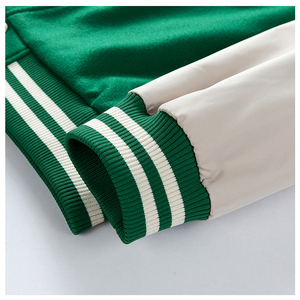 2024 OEM โลโก้ที่กําหนดเองLettermanเสื้อแจ็คเก็ตผู้ชายเย็บปักถักร้อยที่กําหนดเองบาสเกตบอลขนสัตว์เบสบอลแจ็คเก็ตตัวแทน - Product Image 3